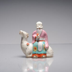 Antique Chinese Porcelain Water Dropper Immortal Camel Qianlong/Jiaqing Period Statue 18th c