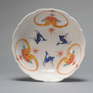 Antique Edo Period 17/18c Japanese Porcelain Kakiemon Bowl with Deers
