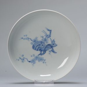 A very rare 17th century Edo period Ko-Arita / Ko-Imari Porcelain plate Japan Blue and White
