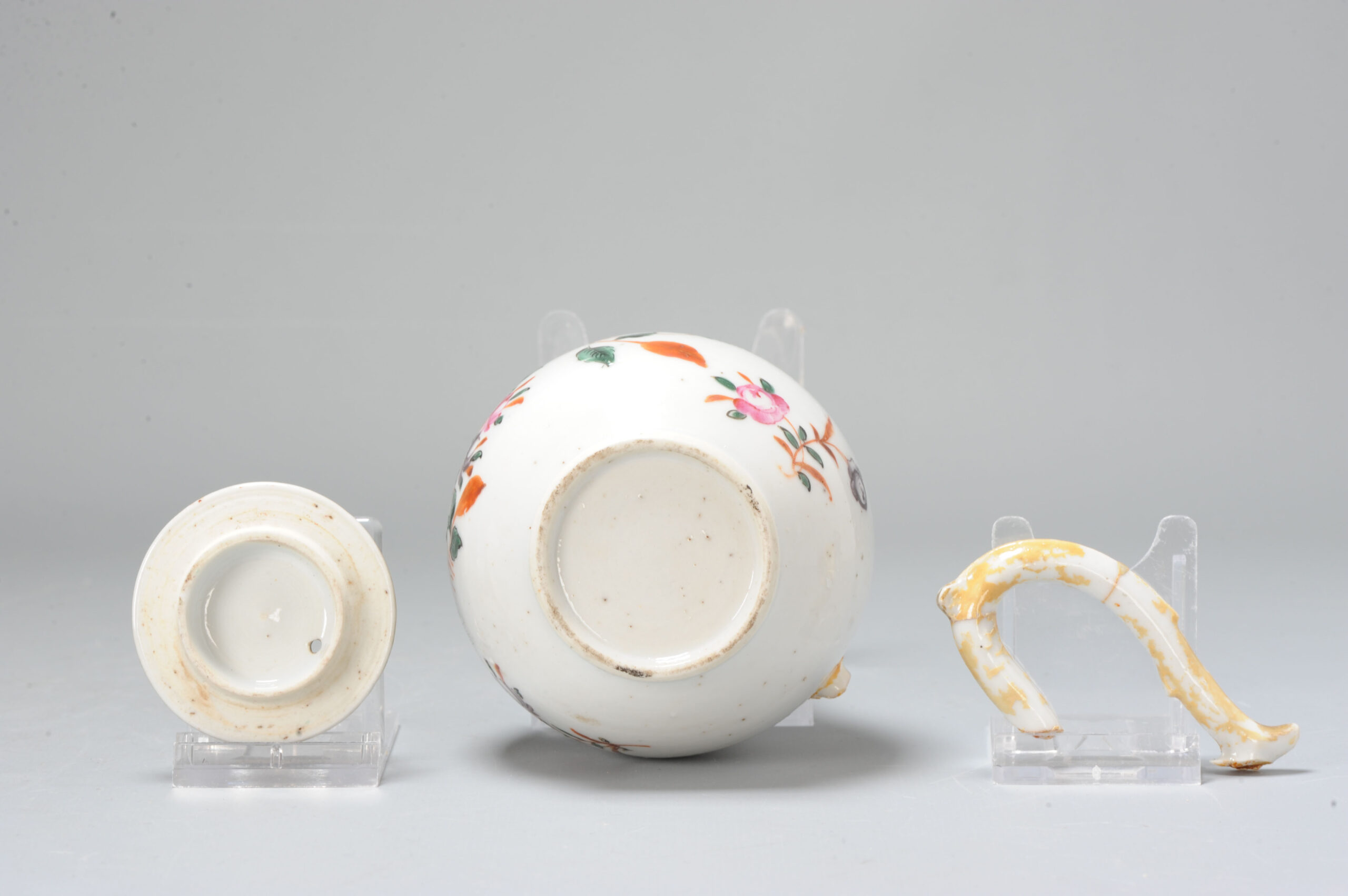 18C Famille Rose Chinese Porcelain Milk Jug Chine de Commande Qianlong