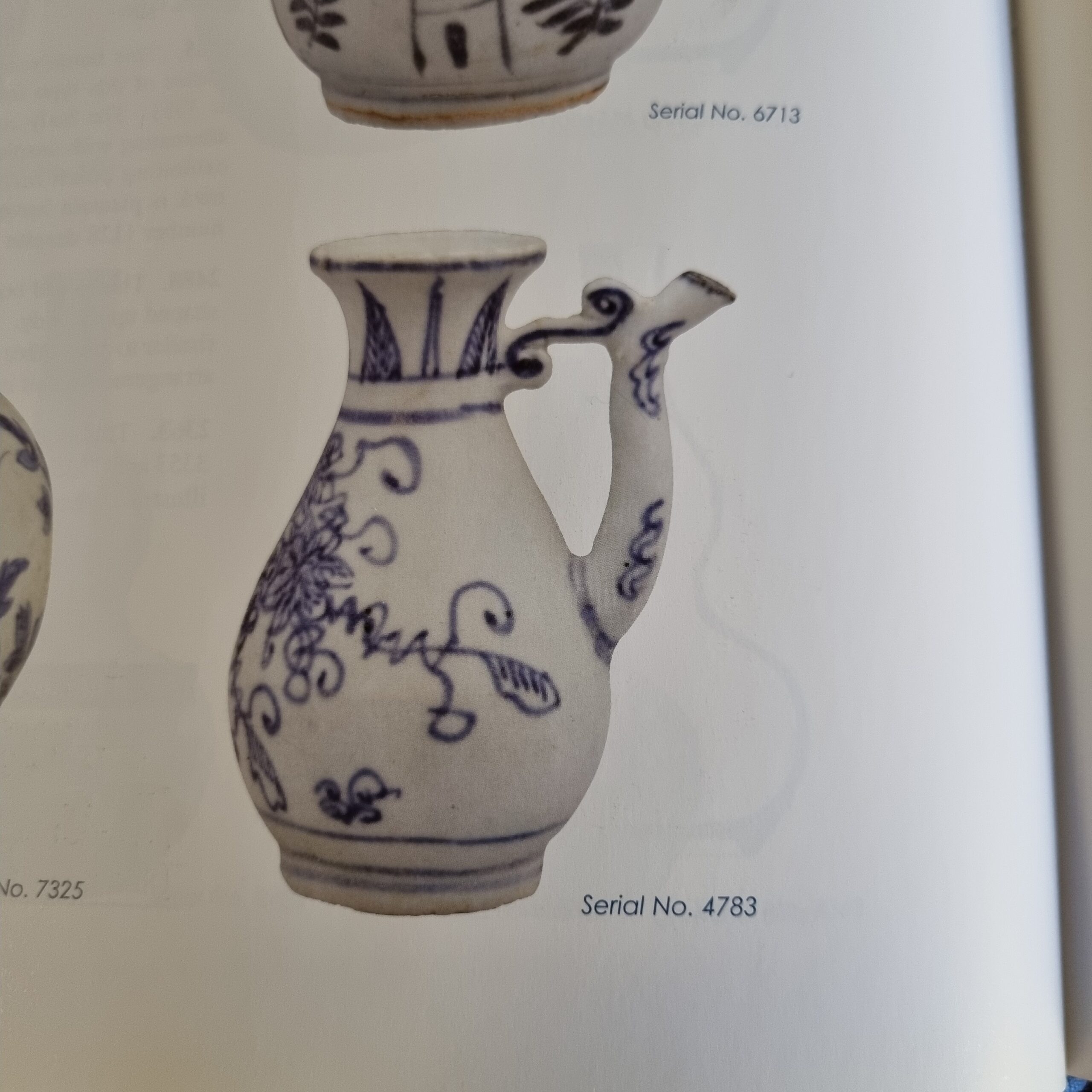 11.5CM Wanli 1573-1620 Antique Chinese Porcelain Ewer Animal Head Flowers