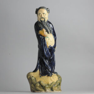 1900 Ming Revival Chinese Statue 49cm Immortal